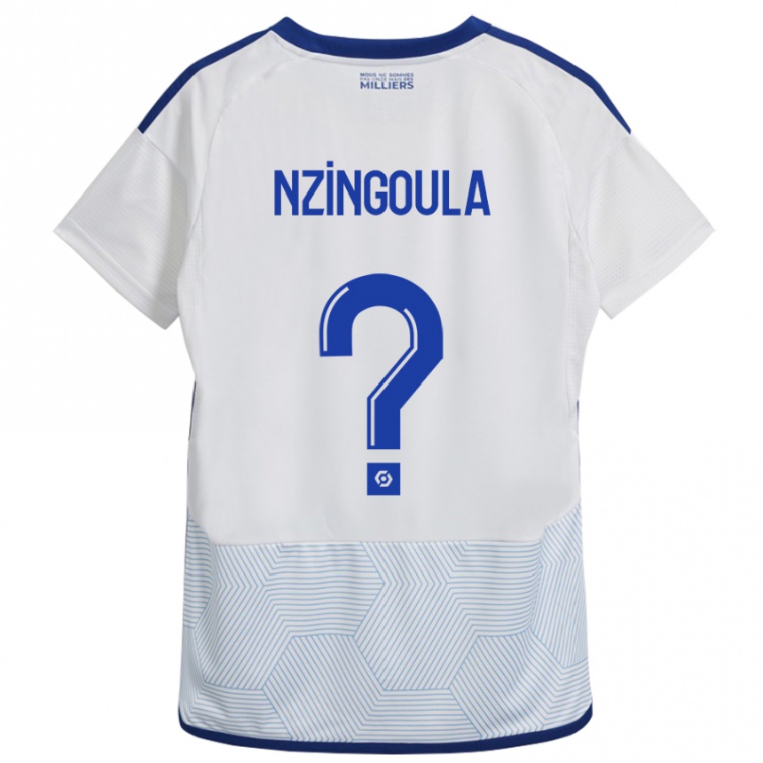 Hombre Fútbol Camiseta Rabby Nzingoula #0 Blanco 2ª Equipación 2023/24