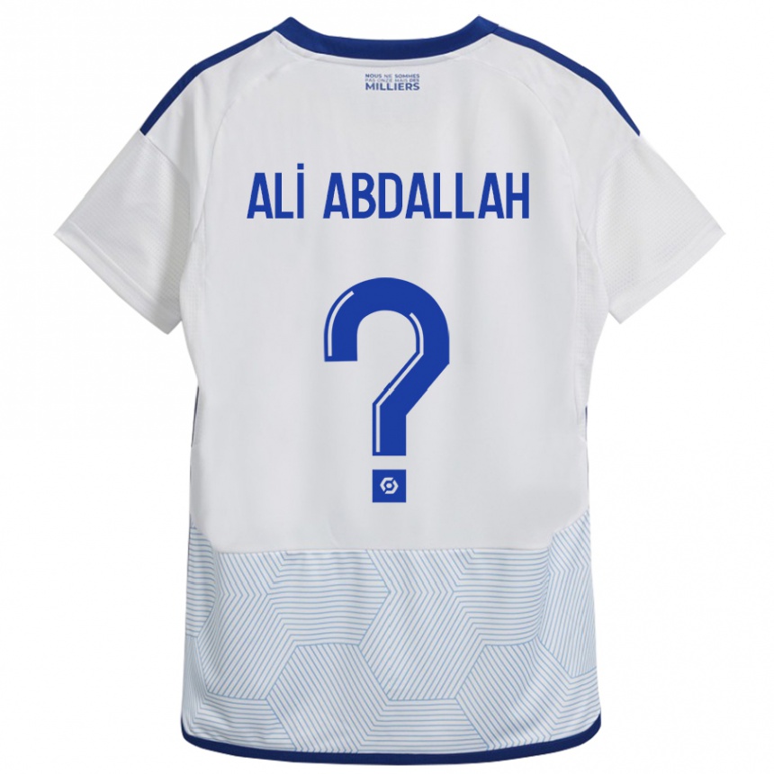 Hombre Fútbol Camiseta Aboubacar Ali Abdallah #0 Blanco 2ª Equipación 2023/24