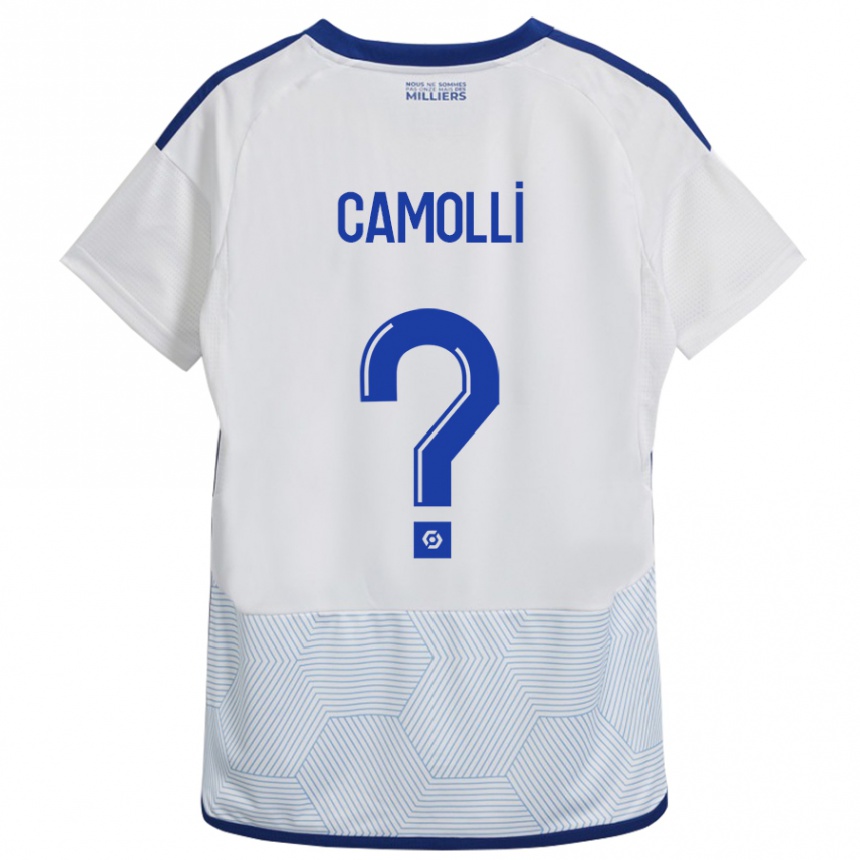 Hombre Fútbol Camiseta Benjamin Camolli #0 Blanco 2ª Equipación 2023/24