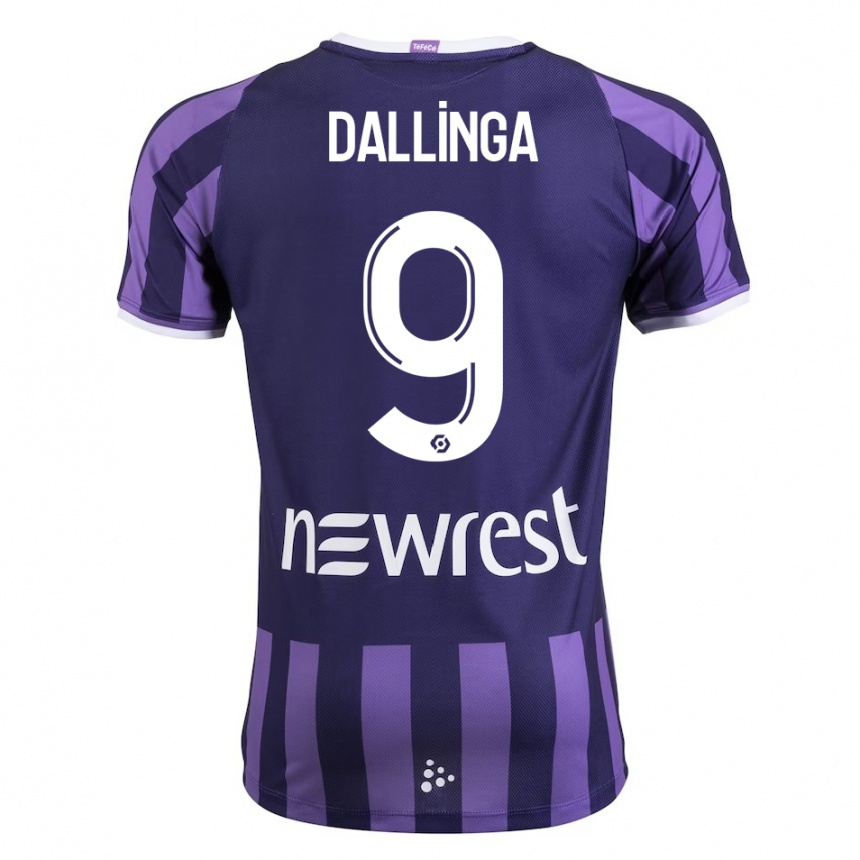 Hombre Fútbol Camiseta Thijs Dallinga #9 Morado 2ª Equipación 2023/24