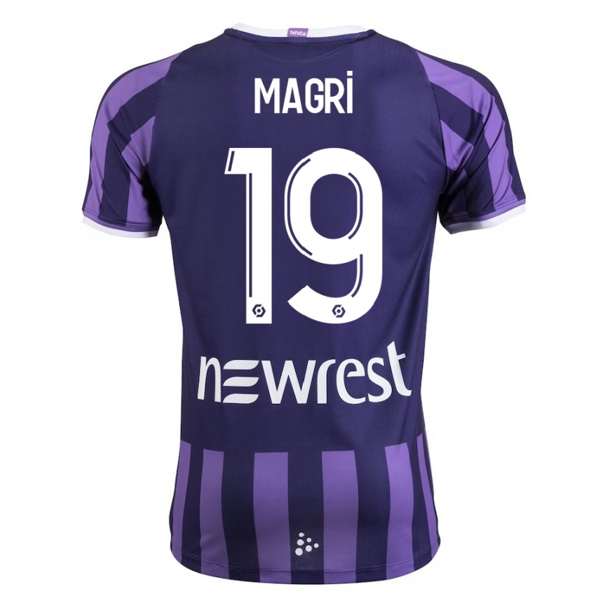 Hombre Fútbol Camiseta Frank Magri #19 Morado 2ª Equipación 2023/24