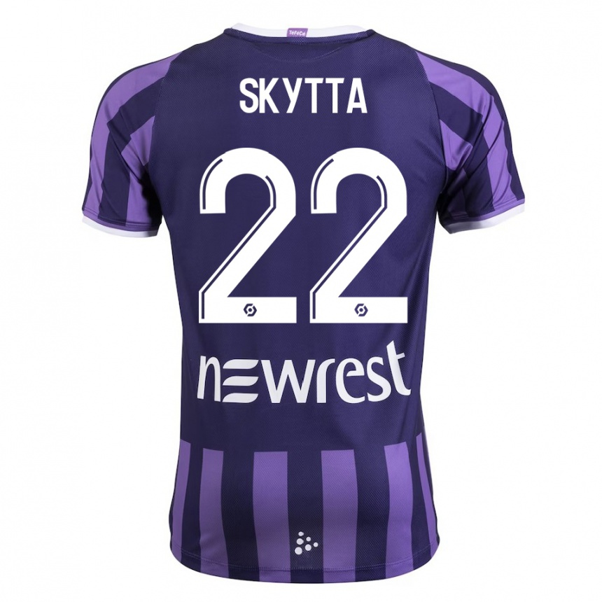 Hombre Fútbol Camiseta Naatan Skyttä #22 Morado 2ª Equipación 2023/24