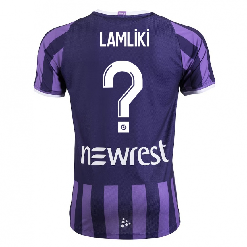 Hombre Fútbol Camiseta Nassim Lamliki #0 Morado 2ª Equipación 2023/24