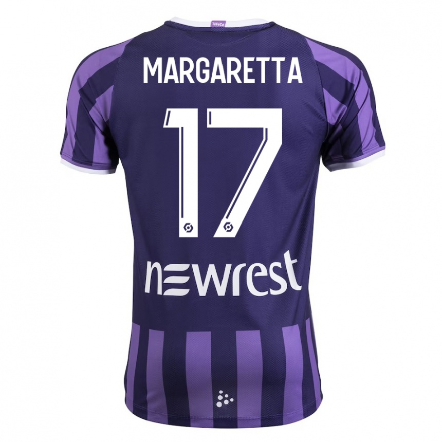 Hombre Fútbol Camiseta Jessica Margaretta #17 Morado 2ª Equipación 2023/24