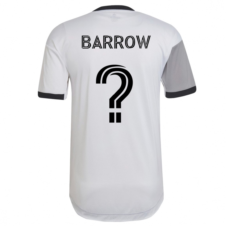 Hombre Fútbol Camiseta Dékwon Barrow #0 Blanco 2ª Equipación 2023/24