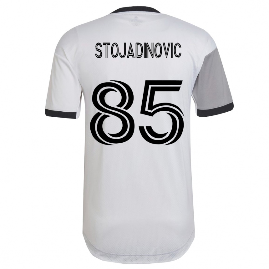 Hombre Fútbol Camiseta Marko Stojadinovic #85 Blanco 2ª Equipación 2023/24