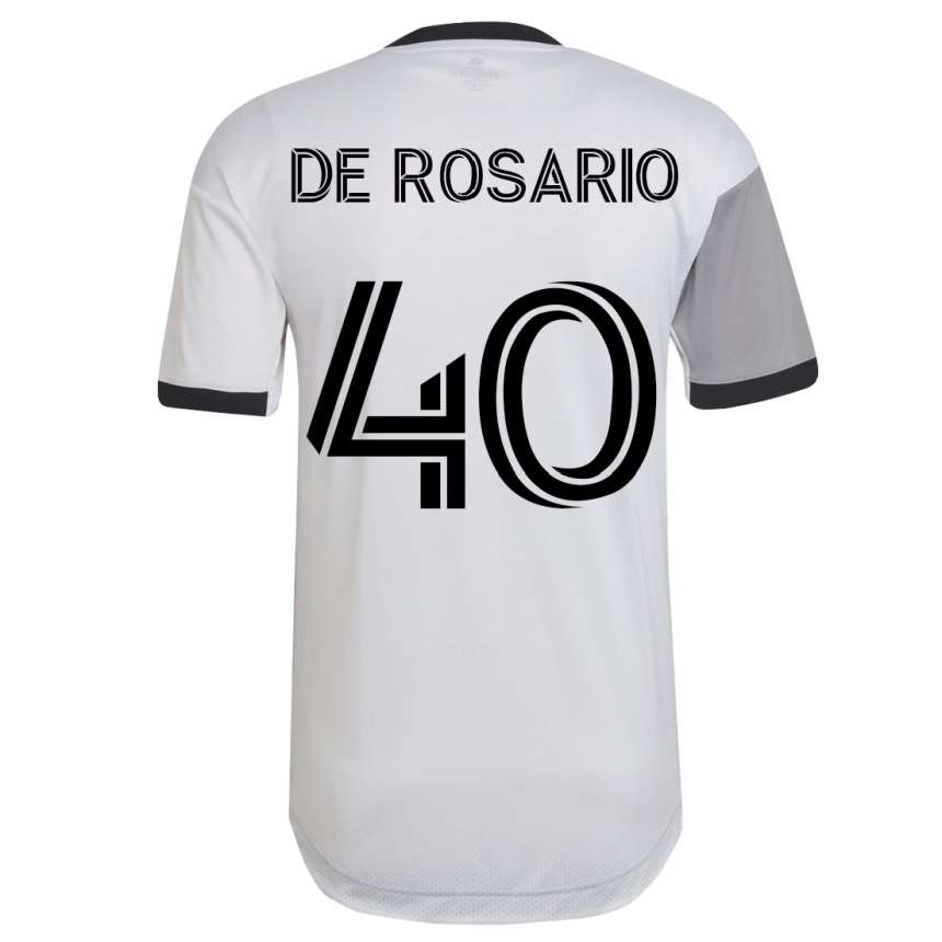 Hombre Fútbol Camiseta Adisa De Rosario #40 Blanco 2ª Equipación 2023/24