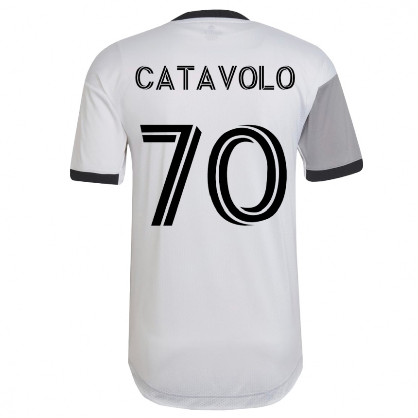 Hombre Fútbol Camiseta Matthew Catavolo #70 Blanco 2ª Equipación 2023/24