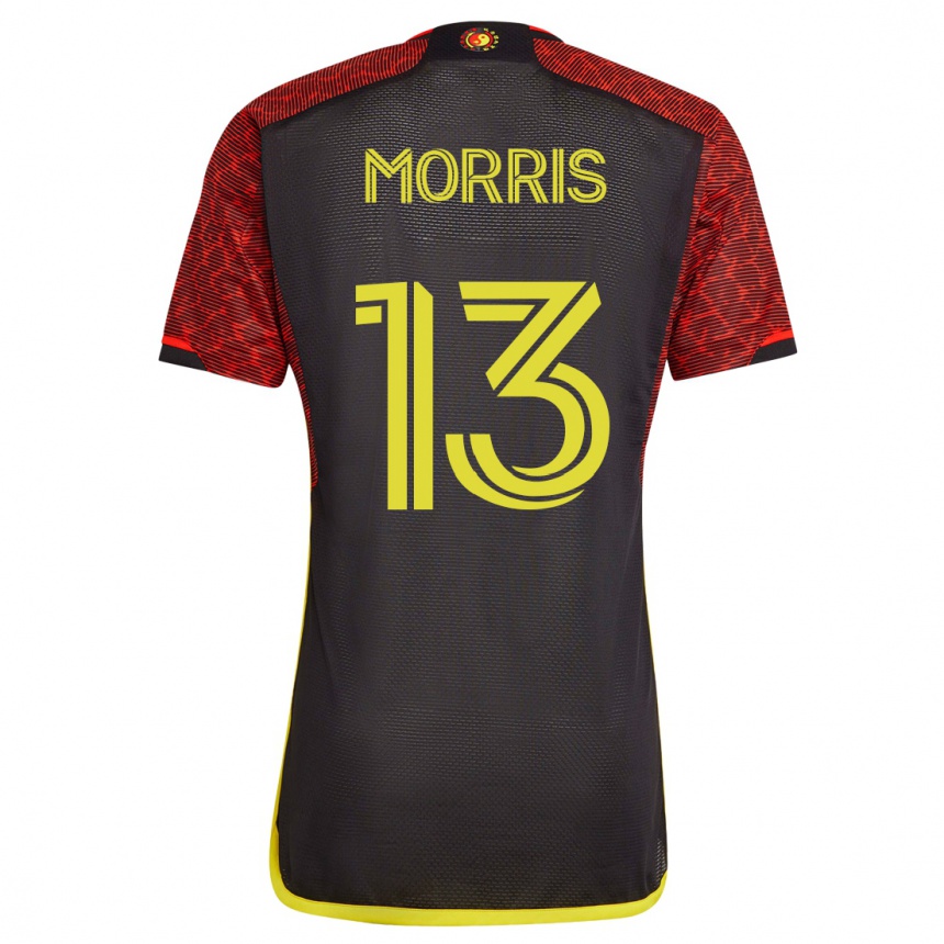 Hombre Fútbol Camiseta Jordan Morris #13 Naranja 2ª Equipación 2023/24