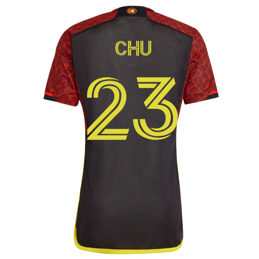 Hombre Fútbol Camiseta Léo Chú #23 Naranja 2ª Equipación 2023/24