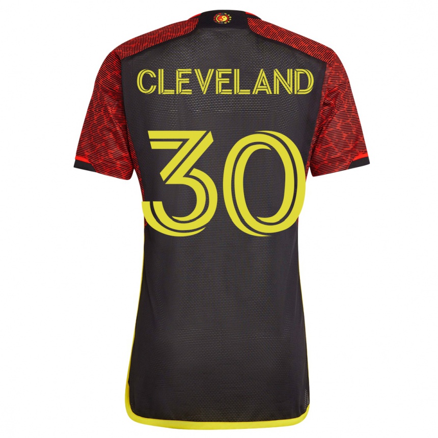 Hombre Fútbol Camiseta Stefan Cleveland #30 Naranja 2ª Equipación 2023/24