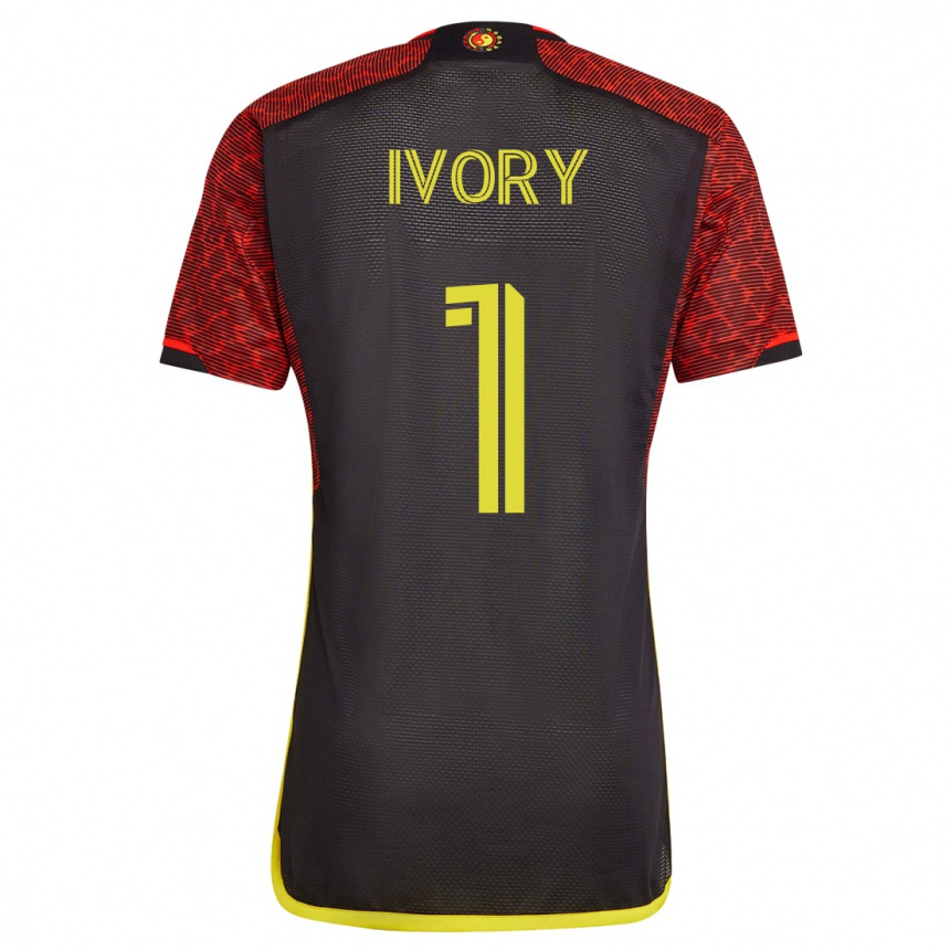 Hombre Fútbol Camiseta Laurel Ivory #1 Naranja 2ª Equipación 2023/24