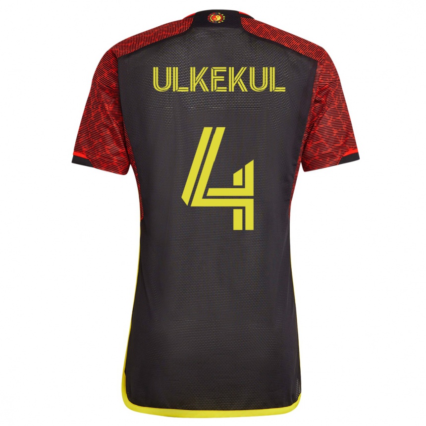 Hombre Fútbol Camiseta Jodi Ulkekul #4 Naranja 2ª Equipación 2023/24
