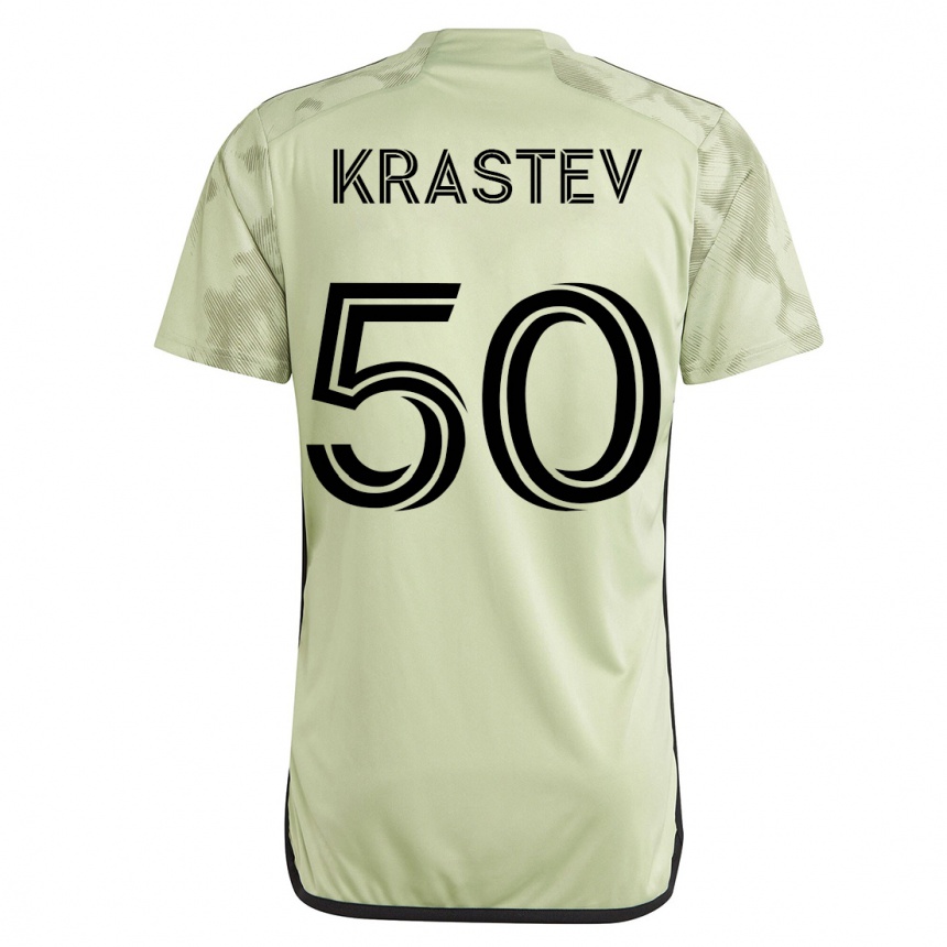 Hombre Fútbol Camiseta Filip Krastev #50 Verde 2ª Equipación 2023/24