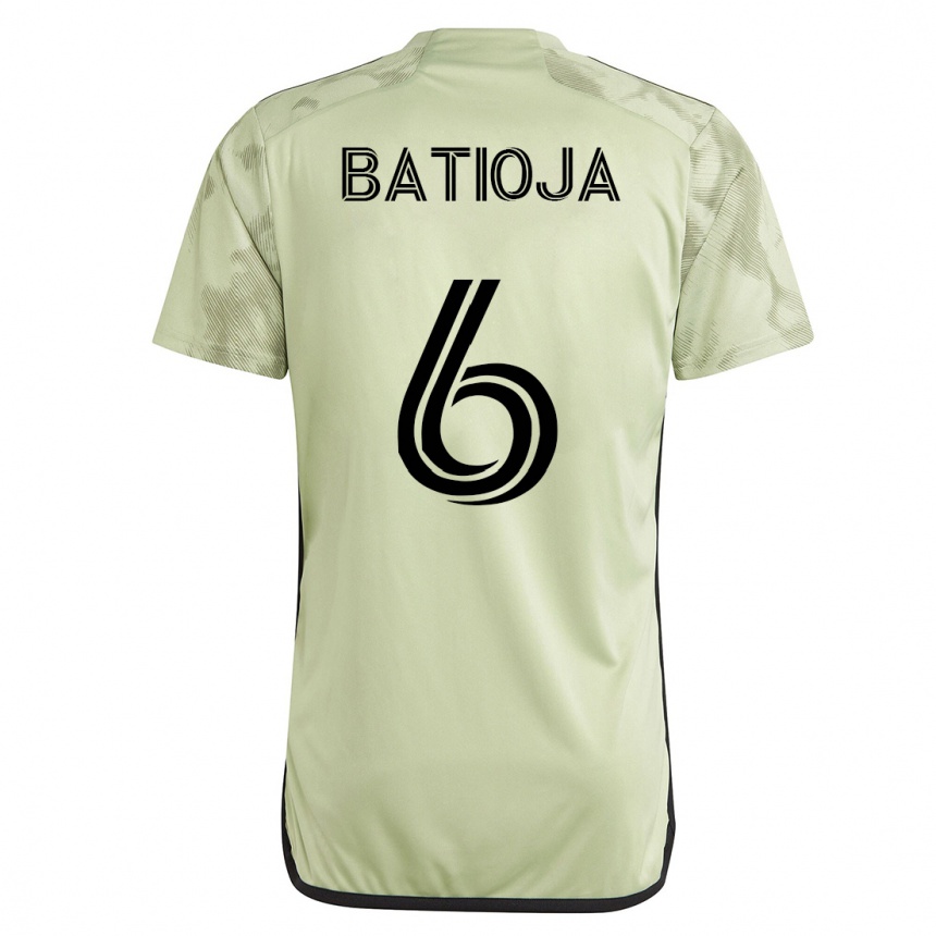 Hombre Fútbol Camiseta Jeremy Batioja #6 Verde 2ª Equipación 2023/24