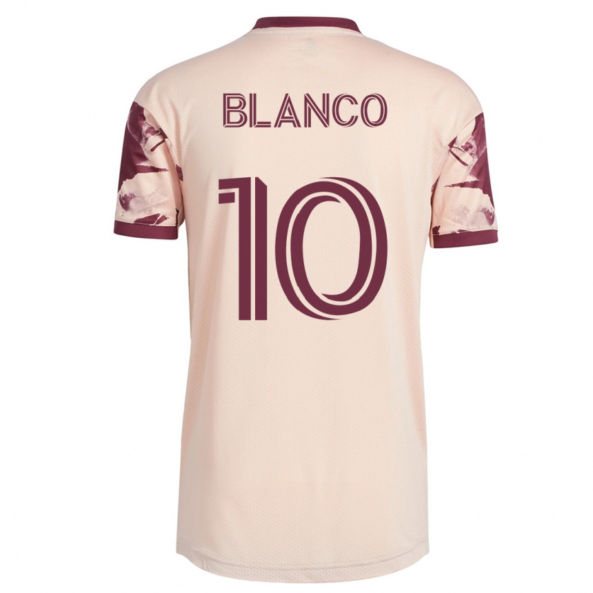 Hombre Fútbol Camiseta Sebastián Blanco #10 Blanquecino 2ª Equipación 2023/24