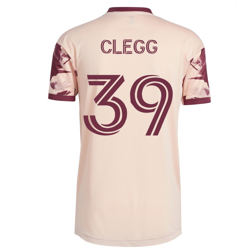 Hombre Fútbol Camiseta Tyler Clegg #39 Blanquecino 2ª Equipación 2023/24