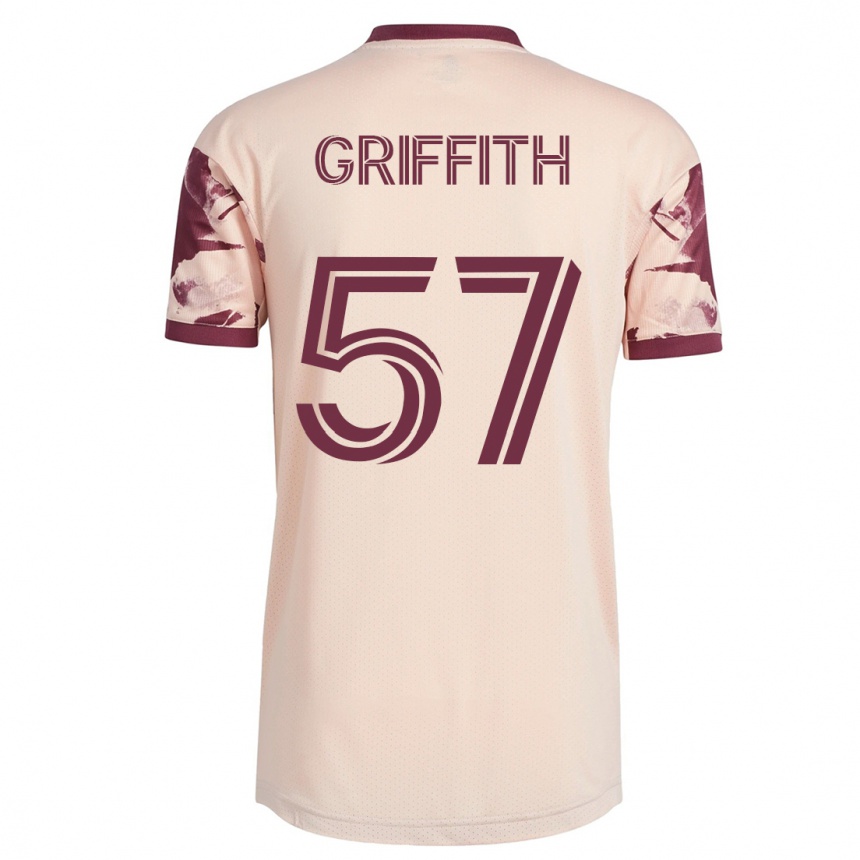 Hombre Fútbol Camiseta Víctor Griffith #57 Blanquecino 2ª Equipación 2023/24