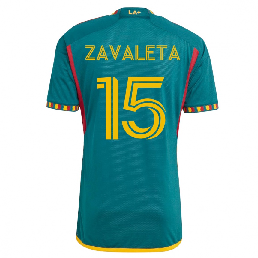 Hombre Fútbol Camiseta Eriq Zavaleta #15 Verde 2ª Equipación 2023/24
