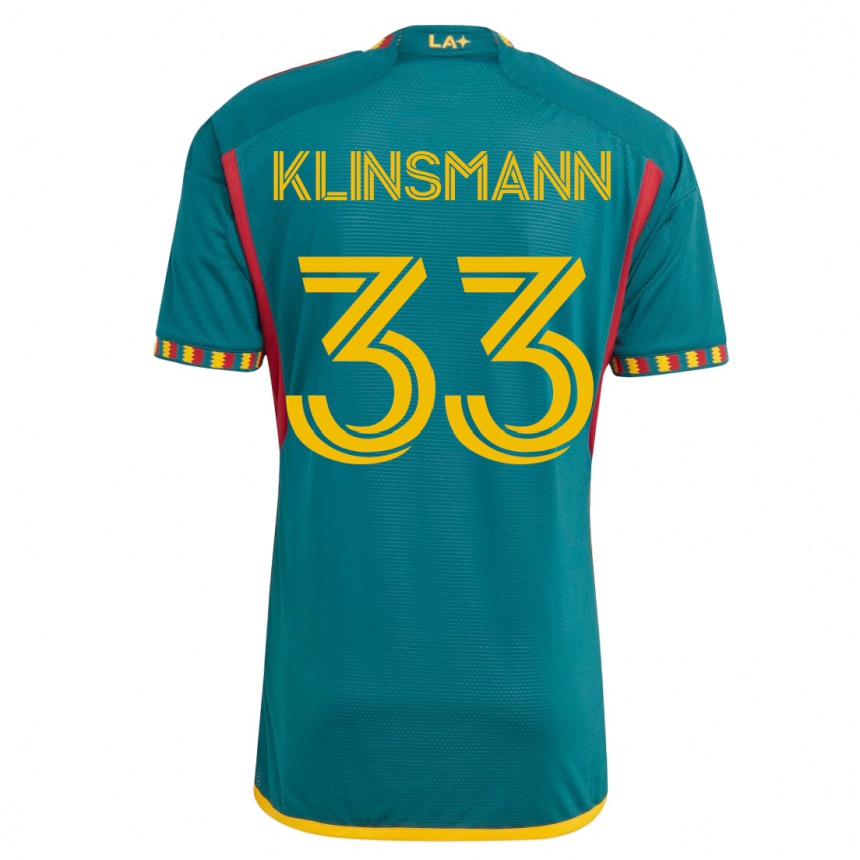 Hombre Fútbol Camiseta Jonathan Klinsmann #33 Verde 2ª Equipación 2023/24