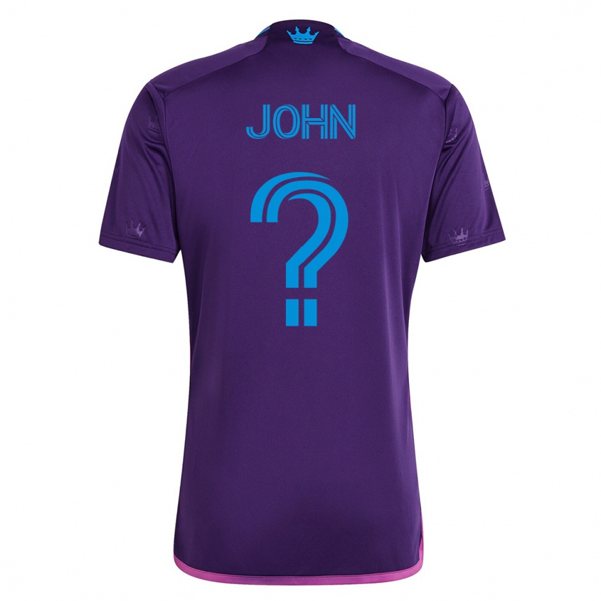 Hombre Fútbol Camiseta Aron John #0 Violeta 2ª Equipación 2023/24