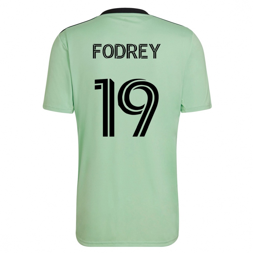 Hombre Fútbol Camiseta Cj Fodrey #19 Verde Claro 2ª Equipación 2023/24