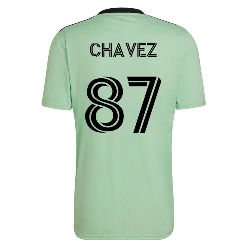 Hombre Fútbol Camiseta Alfonso Ocampo-Chávez #87 Verde Claro 2ª Equipación 2023/24