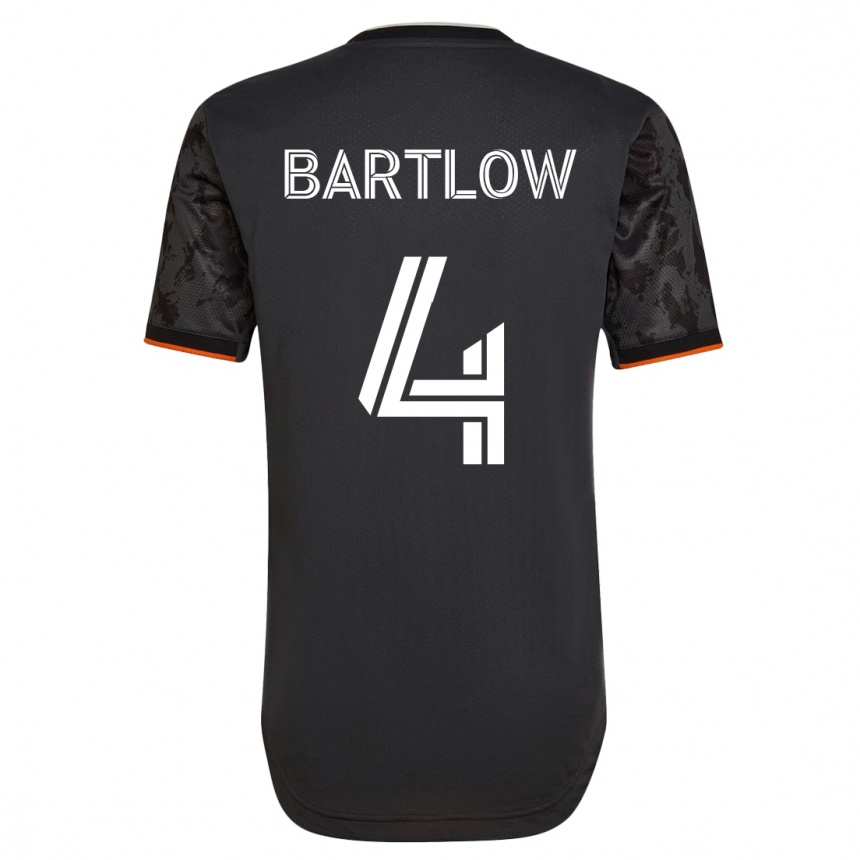 Hombre Fútbol Camiseta Ethan Bartlow #4 Negro 2ª Equipación 2023/24