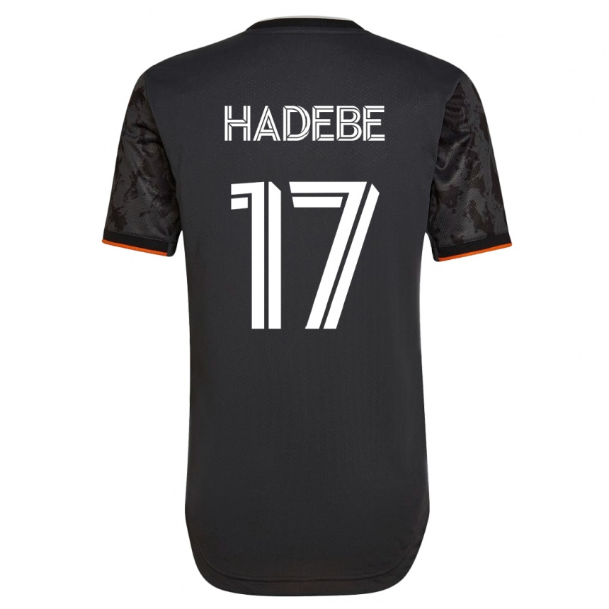 Hombre Fútbol Camiseta Teenage Hadebe #17 Negro 2ª Equipación 2023/24