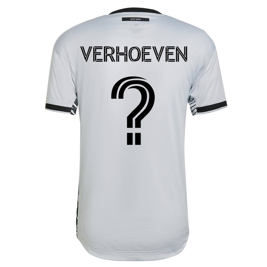 Hombre Fútbol Camiseta Oscar Verhoeven #0 Blanco 2ª Equipación 2023/24