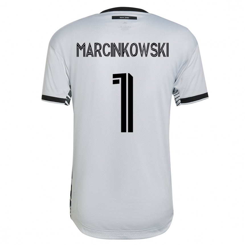 Hombre Fútbol Camiseta Jt Marcinkowski #1 Blanco 2ª Equipación 2023/24