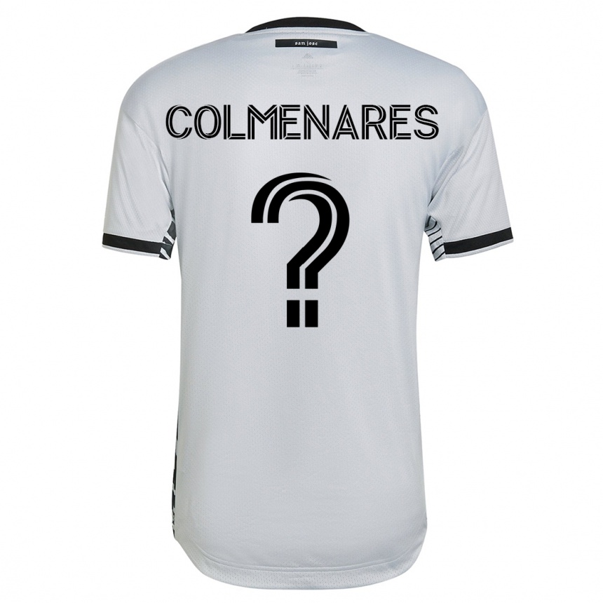 Hombre Fútbol Camiseta Mateo Colmenares #0 Blanco 2ª Equipación 2023/24