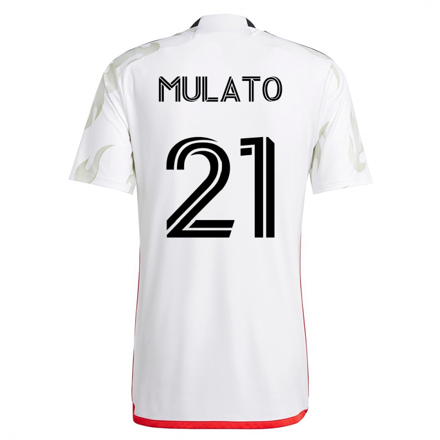 Hombre Fútbol Camiseta José Mulato #21 Blanco 2ª Equipación 2023/24