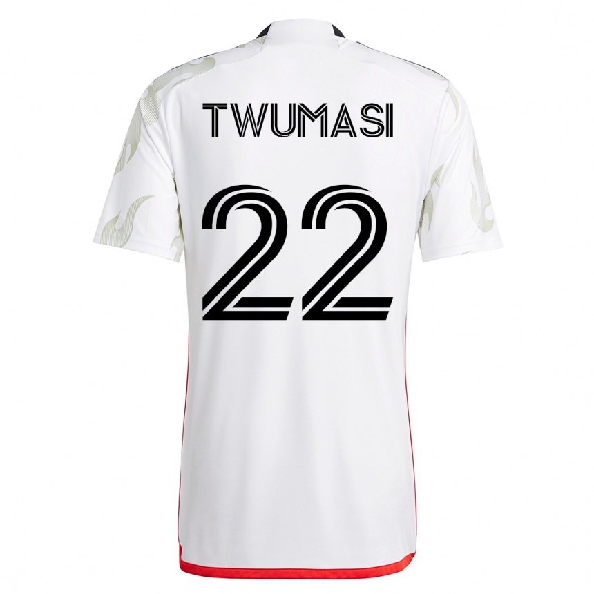 Hombre Fútbol Camiseta Ema Twumasi #22 Blanco 2ª Equipación 2023/24