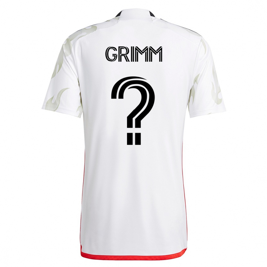 Hombre Fútbol Camiseta Mason Grimm #0 Blanco 2ª Equipación 2023/24