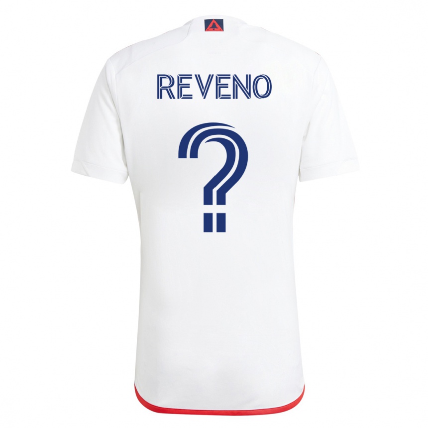 Hombre Fútbol Camiseta Ben Reveno #0 Blanco Rojo 2ª Equipación 2023/24