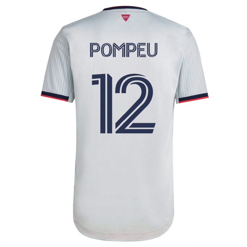 Hombre Fútbol Camiseta Célio Pompeu #12 Blanco 2ª Equipación 2023/24