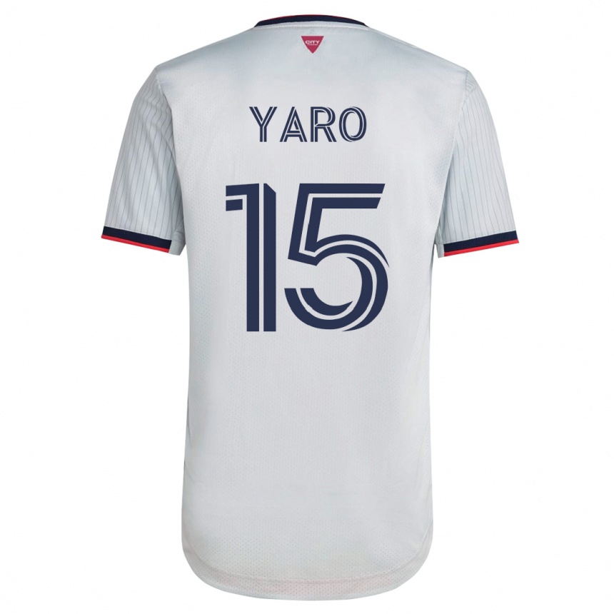 Hombre Fútbol Camiseta Joshua Yaro #15 Blanco 2ª Equipación 2023/24