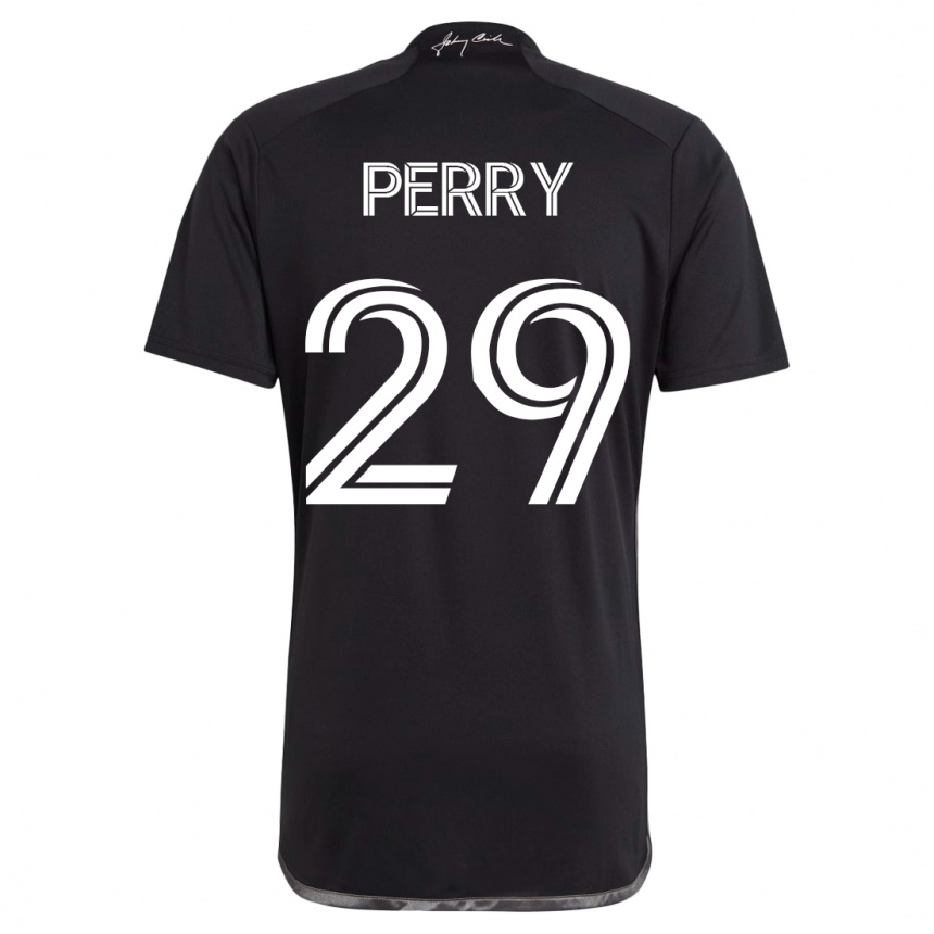 Hombre Fútbol Camiseta Nebiyou Perry #29 Negro 2ª Equipación 2023/24