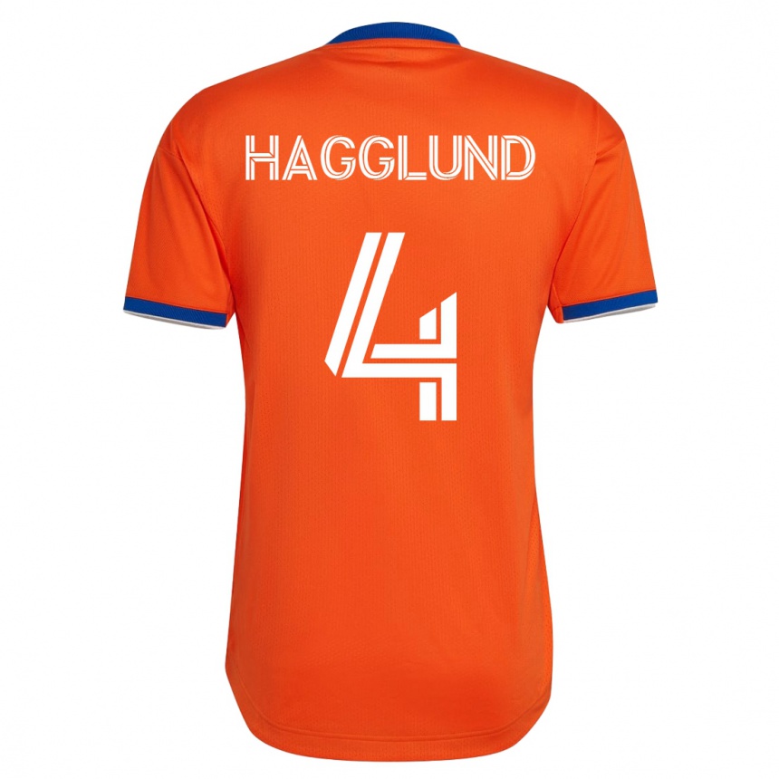 Hombre Fútbol Camiseta Nick Hagglund #4 Blanco 2ª Equipación 2023/24