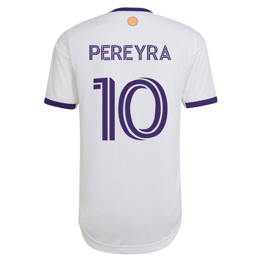 Hombre Fútbol Camiseta Mauricio Pereyra #10 Blanco 2ª Equipación 2023/24