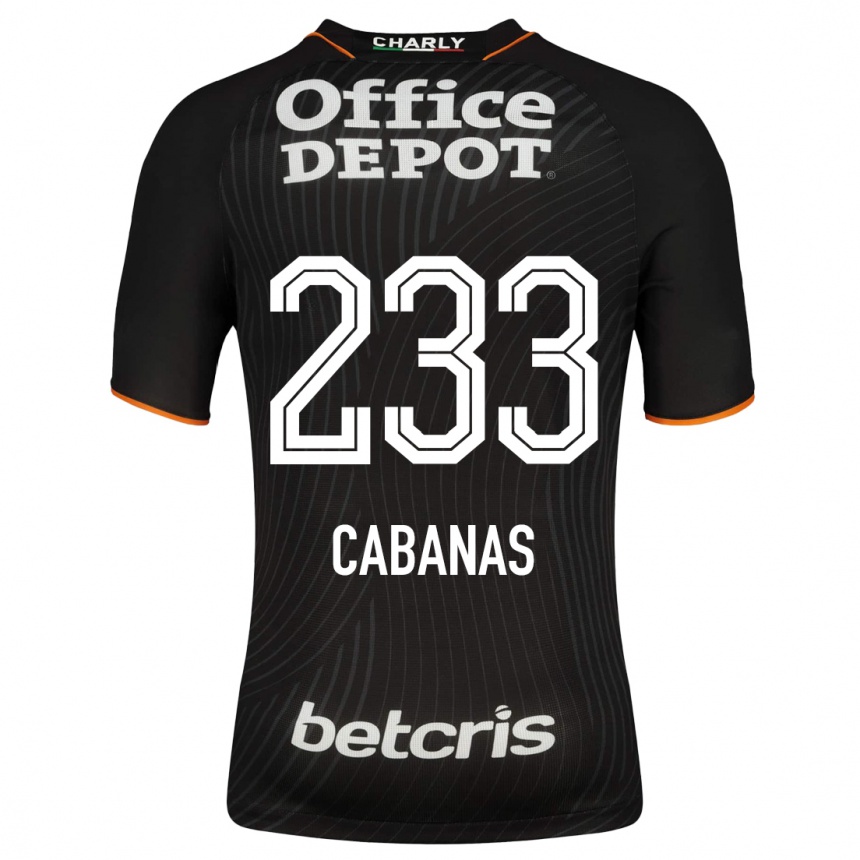 Hombre Fútbol Camiseta Mauricio Cabañas #233 Negro 2ª Equipación 2023/24
