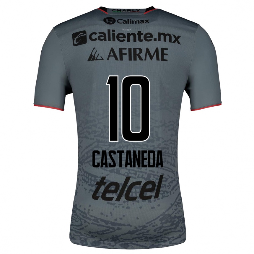 Hombre Fútbol Camiseta Kevin Castañeda #10 Gris 2ª Equipación 2023/24