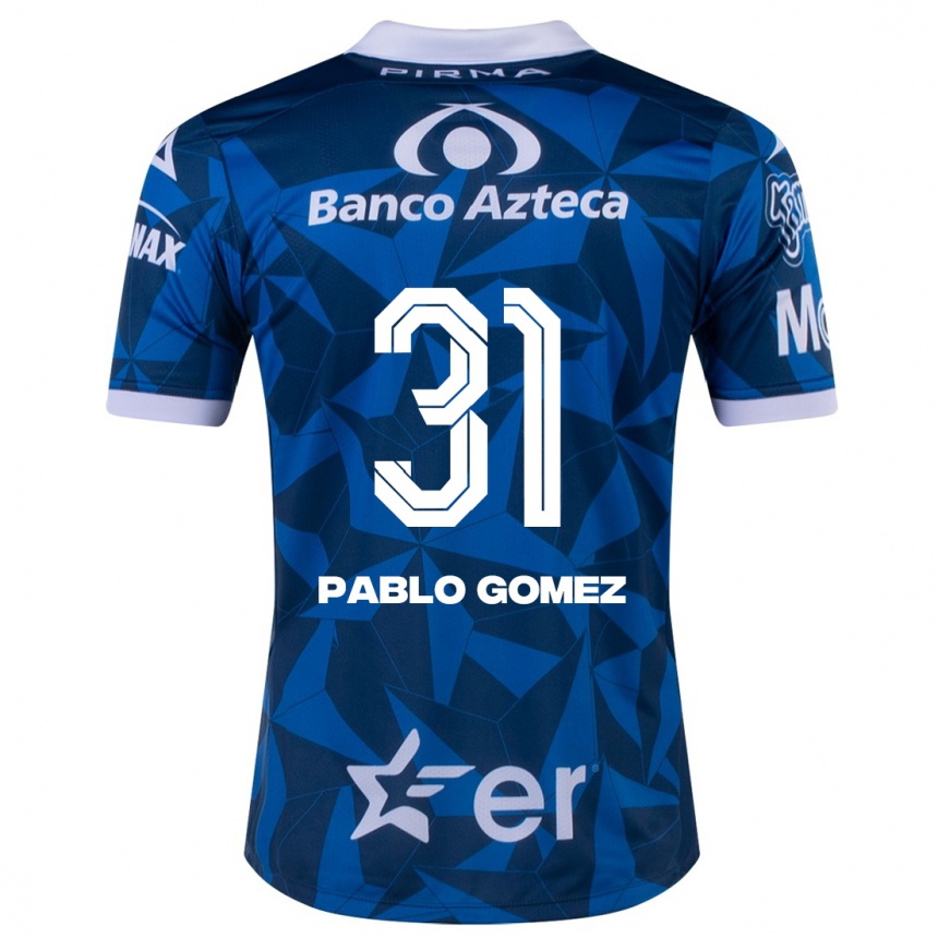 Hombre Fútbol Camiseta Juan Pablo Gómez #31 Azul 2ª Equipación 2023/24