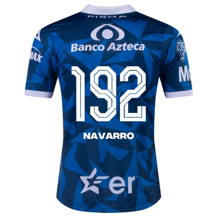 Hombre Fútbol Camiseta Eduardo Navarro #192 Azul 2ª Equipación 2023/24