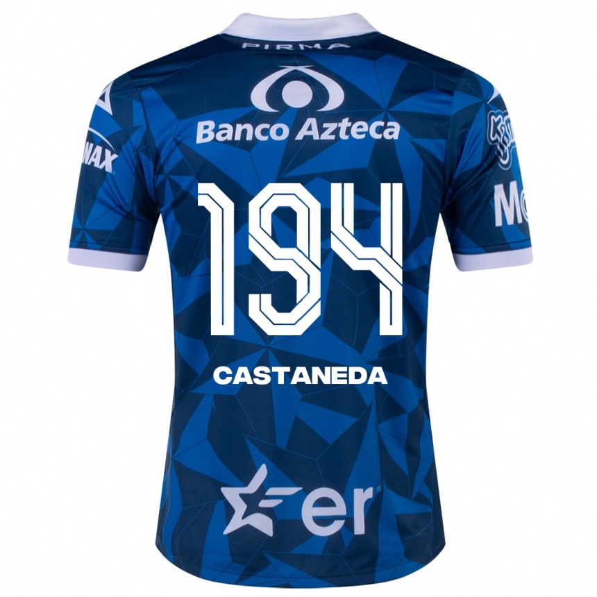 Hombre Fútbol Camiseta Christian Castañeda #194 Azul 2ª Equipación 2023/24