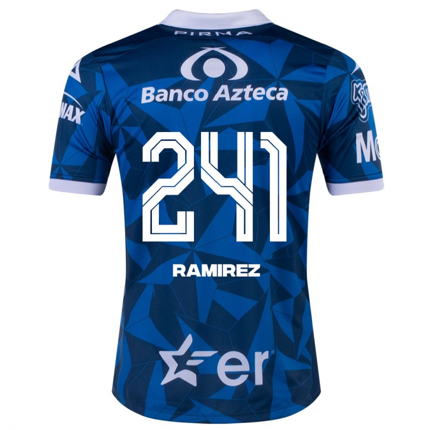 Hombre Fútbol Camiseta Eduardo Ramírez #241 Azul 2ª Equipación 2023/24