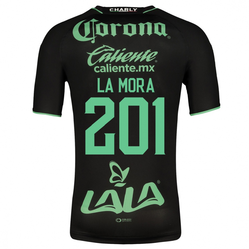 Hombre Fútbol Camiseta Luis De La Mora #201 Negro 2ª Equipación 2023/24