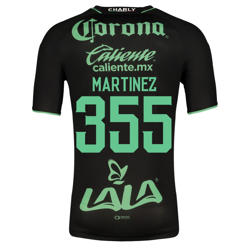 Hombre Fútbol Camiseta Leonardo Martinez #355 Negro 2ª Equipación 2023/24