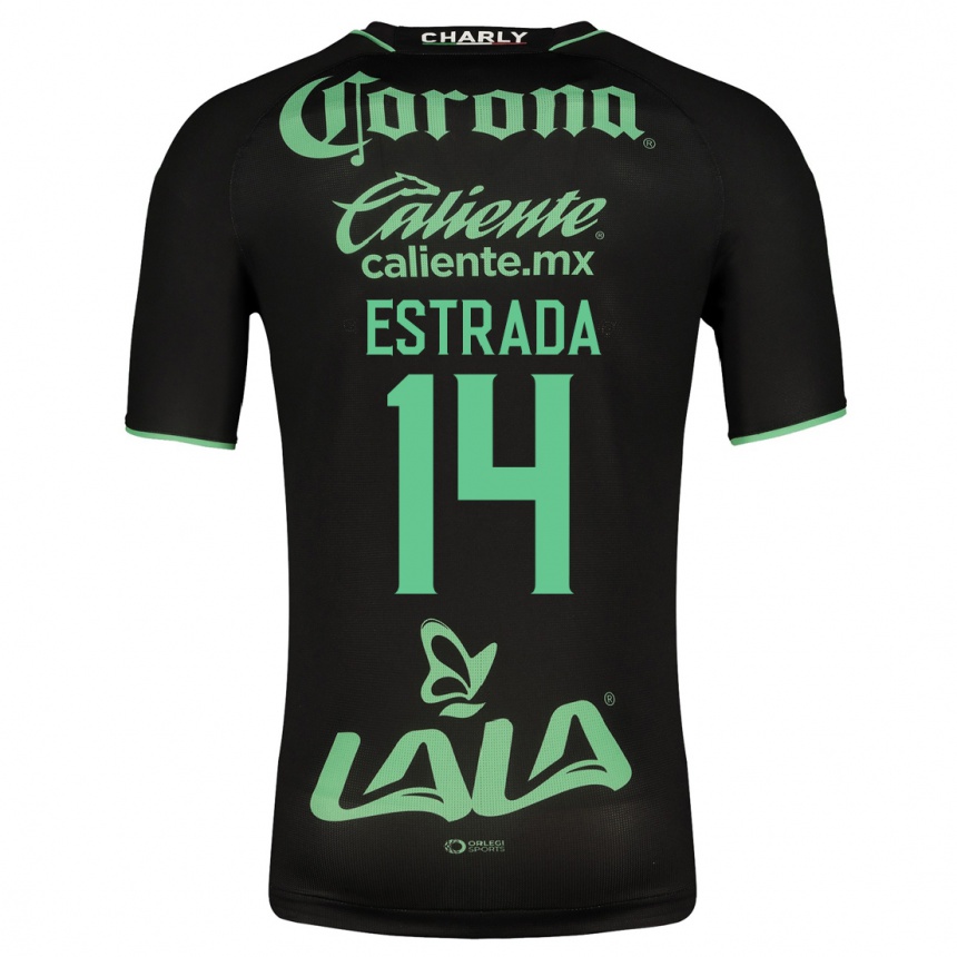 Hombre Fútbol Camiseta Katia Estrada #14 Negro 2ª Equipación 2023/24